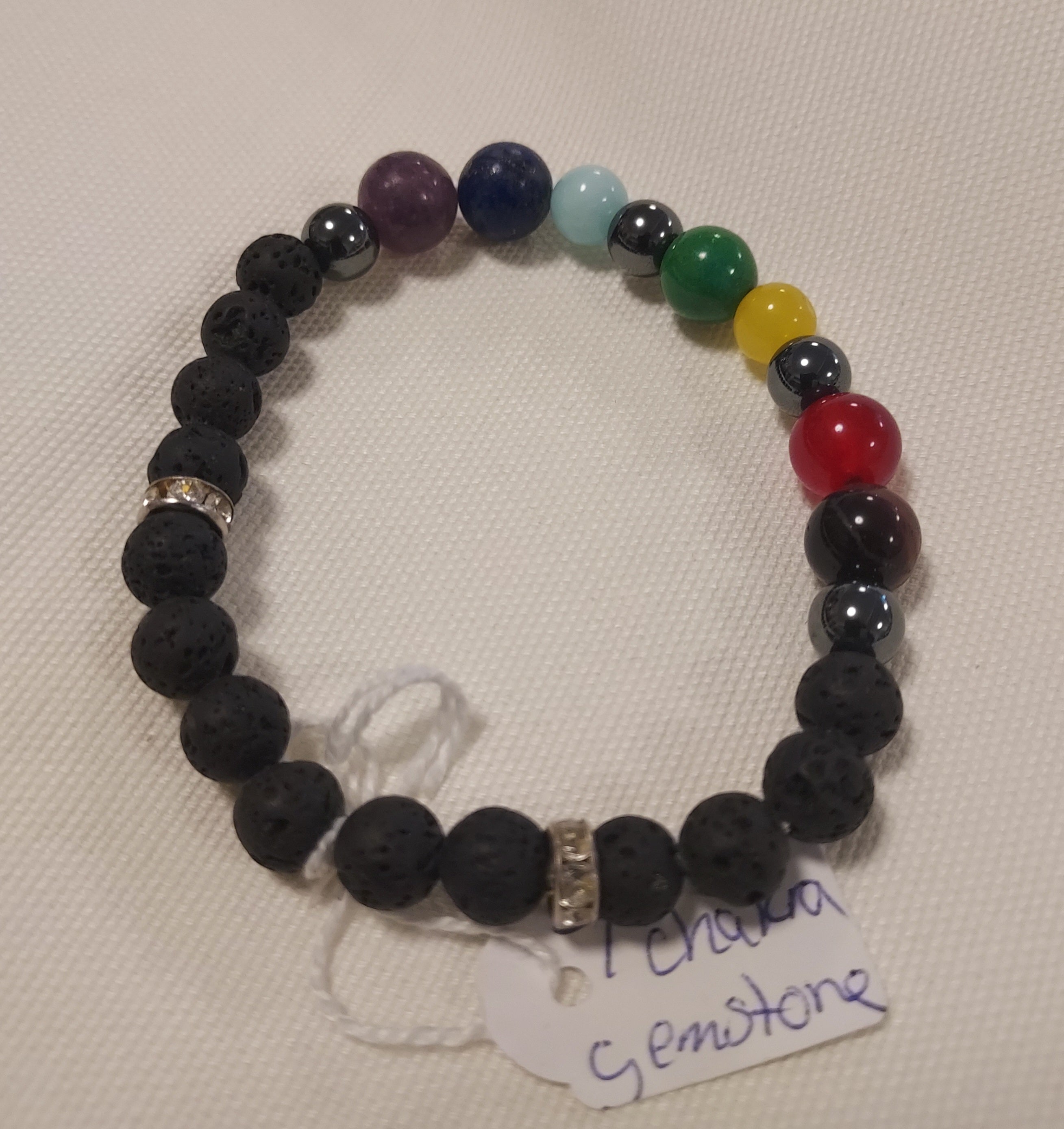 7 Chakra krystal armbånd