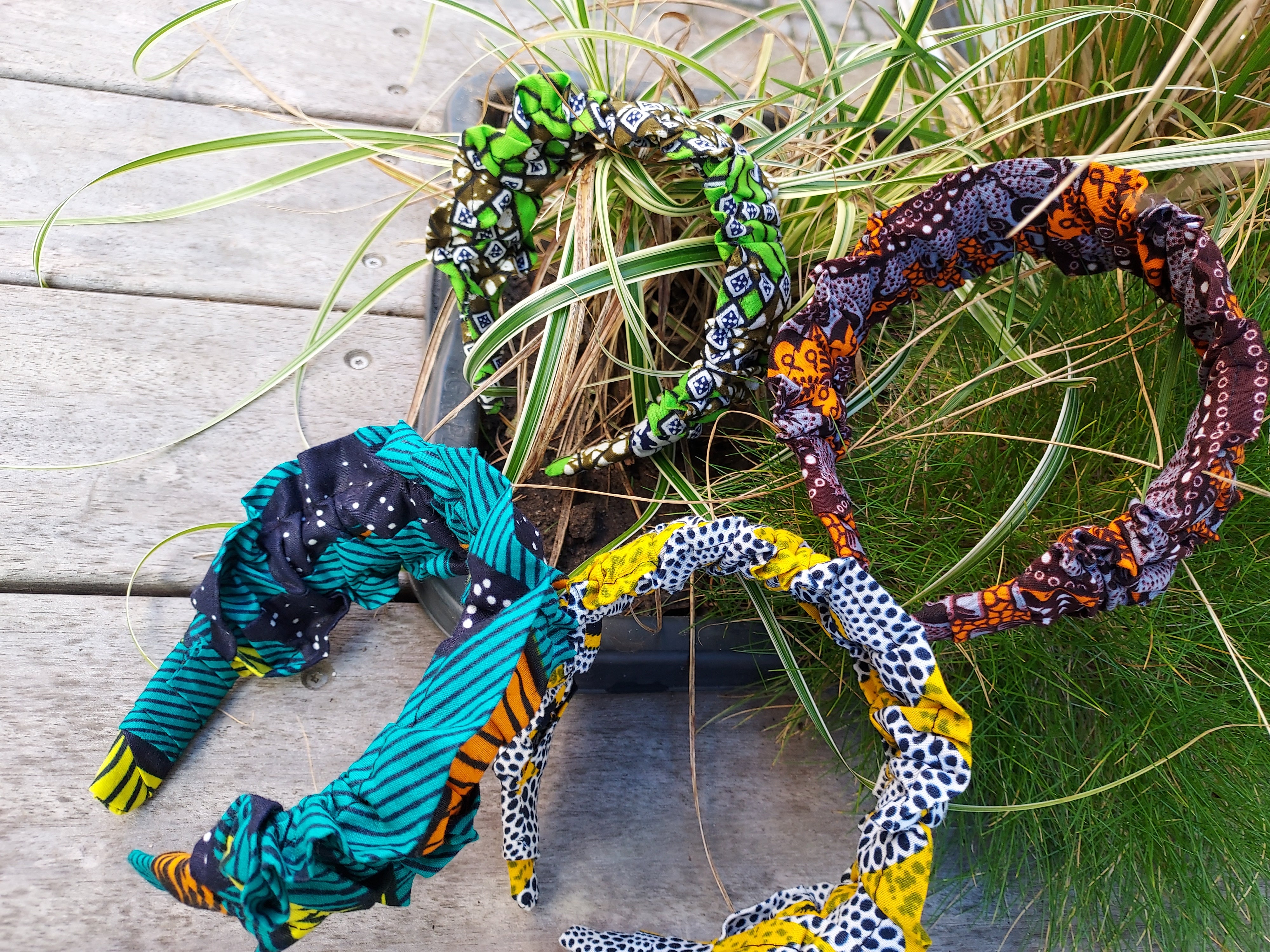 Afrikanske stofarmbånd /African fabric bracelets